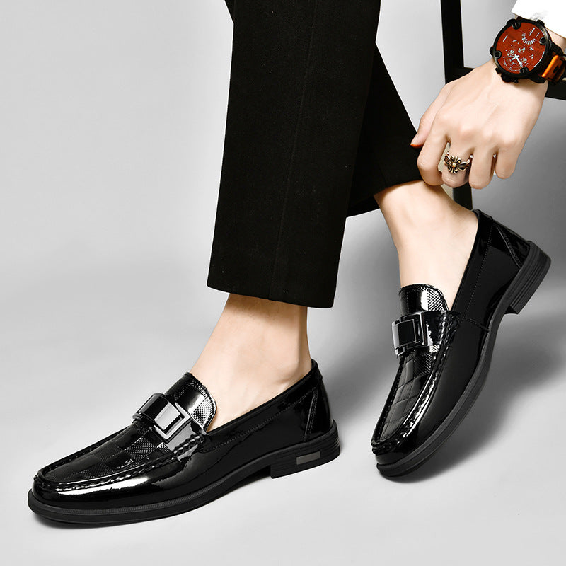 Men's Cowhide Small Size Breathable Soft Bottom Plus Loafers
