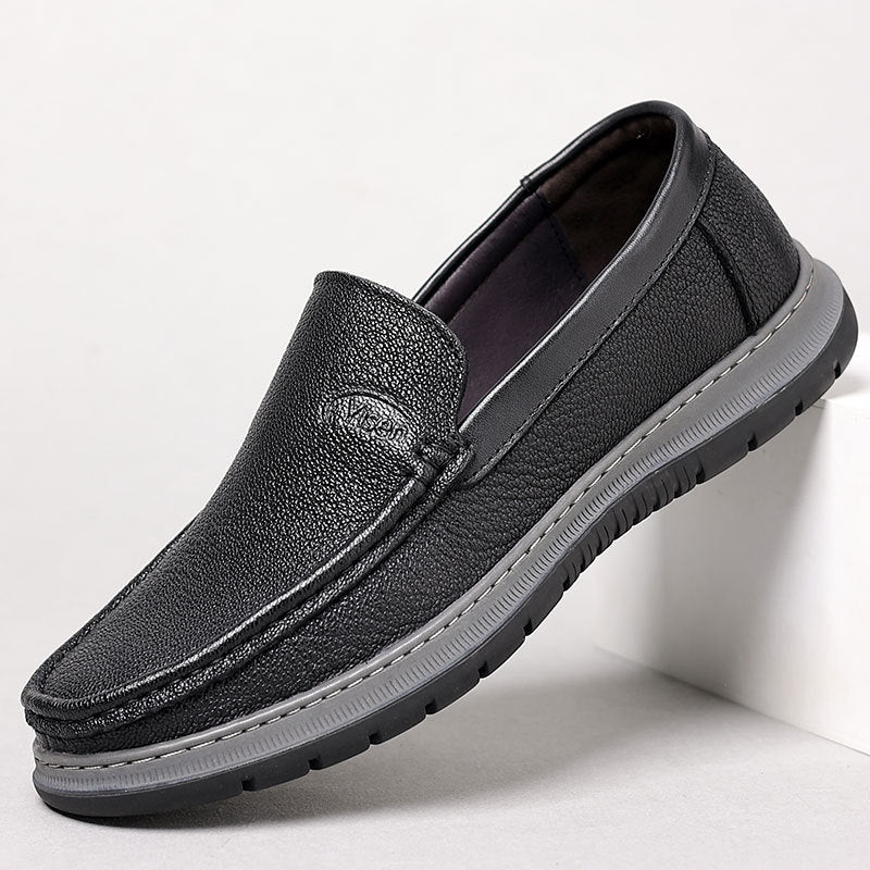 Men's Autumn Sheepskin Soft Bottom Surface Genuine Casual Shoes