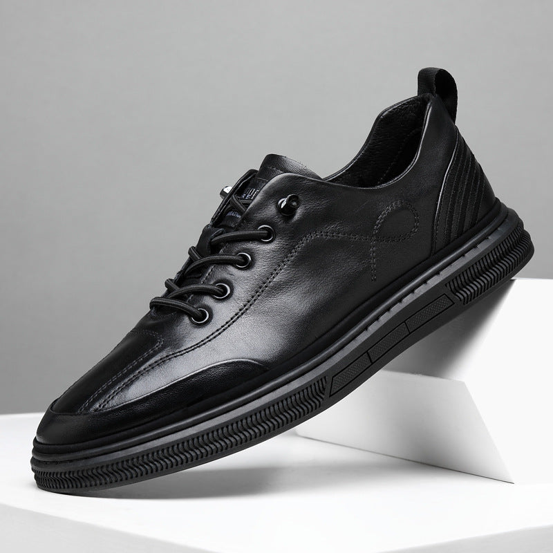 Men's First Layer Cowhide Slip-on Genuine Sports Sneakers