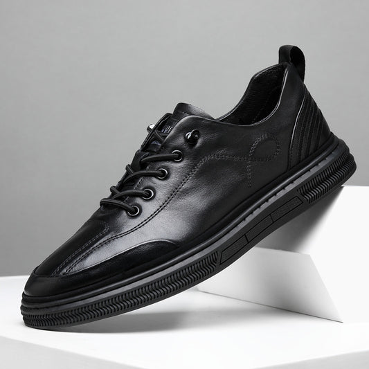 Men's First Layer Cowhide Slip-on Genuine Sports Sneakers