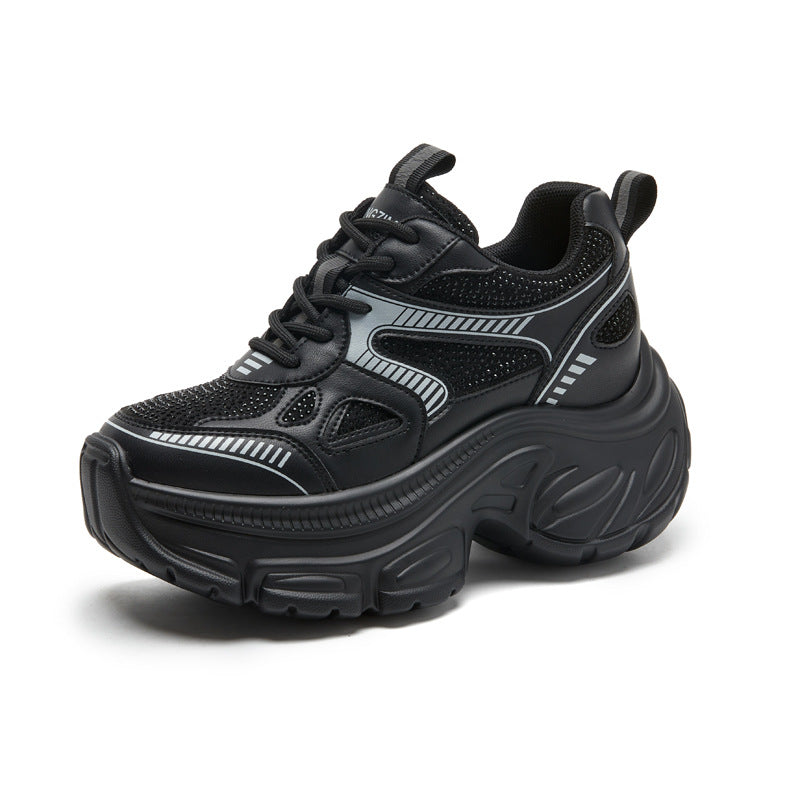 Women's Dad Summer Breathable Explosion Height Increasing Insole Mesh Casual Shoes
