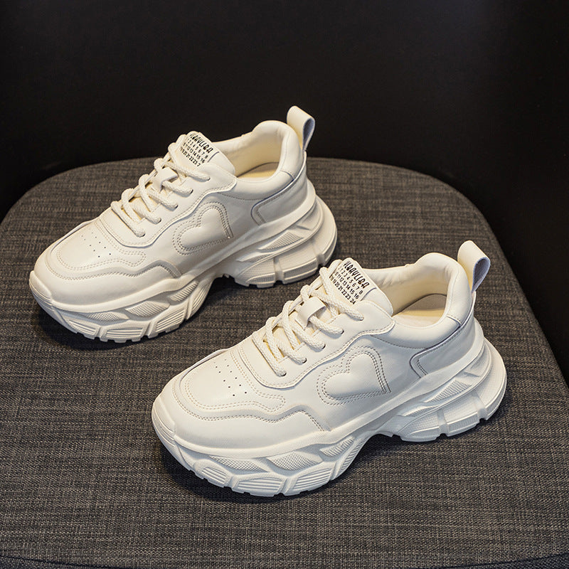 Women's Feet Small Dad Spring Lightweight White Women's Sports Shoes