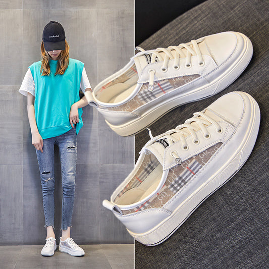 Cowhide Easy Wear Summer Breathable Mesh Sneakers