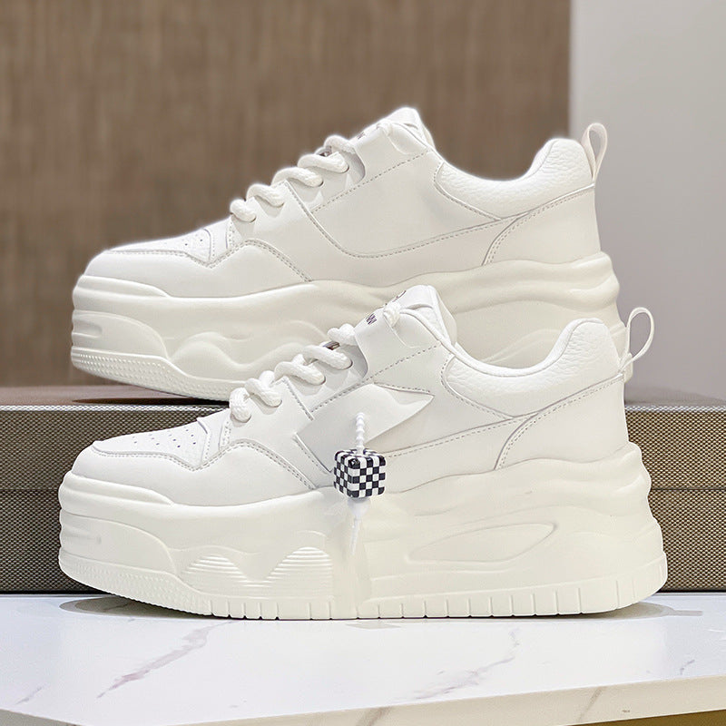 Women's Platform White Spring Minority Small Heighten Casual Shoes