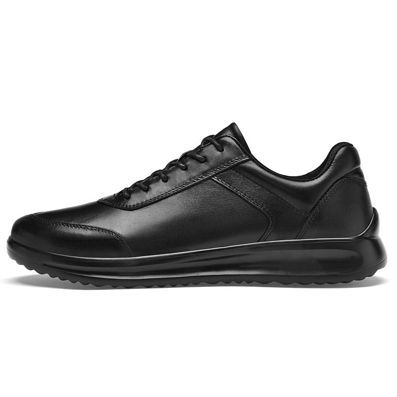 Men's First Layer Cowhide Comfortable Trendy Lightweight Business Office Leather Shoes