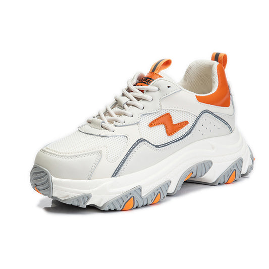 Women's Suction Film Bottom Dad Female Spring Lady Leather Shoes