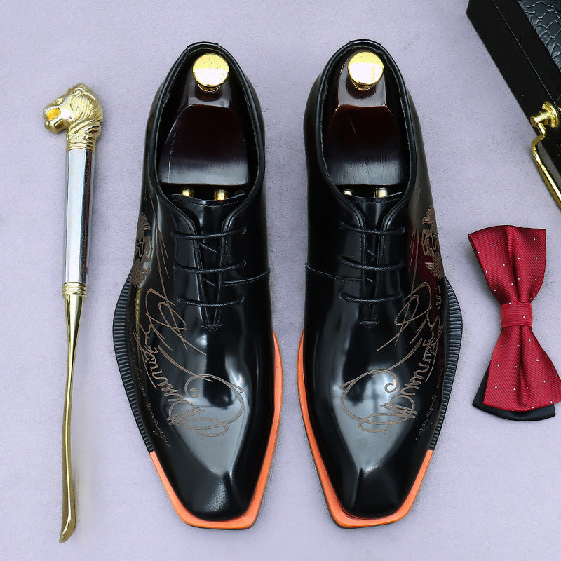 Men's Promotion Business Formal Wear Oxford Cowhide Leather Shoes
