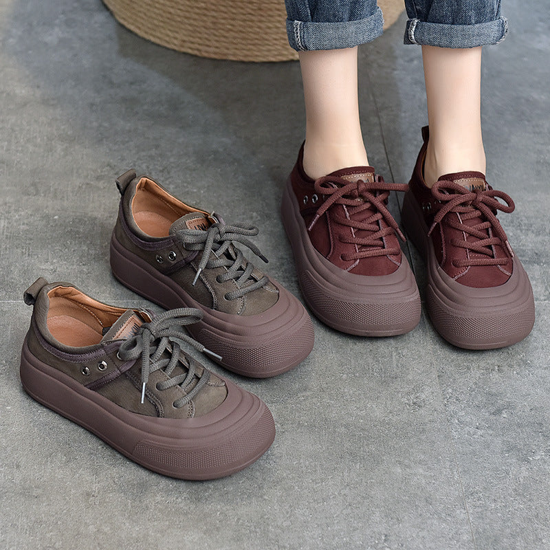 Women's Price Round Toe Vintage Design Soft Casual Shoes