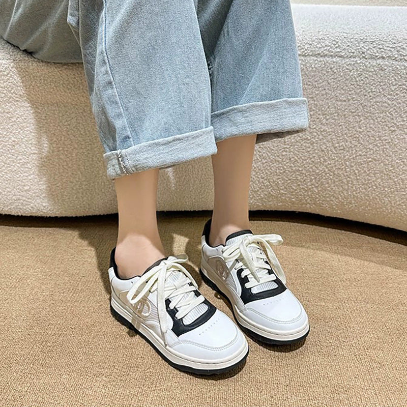 Women's Hidden White Autumn Versatile Genuine Platform Men's Shoes