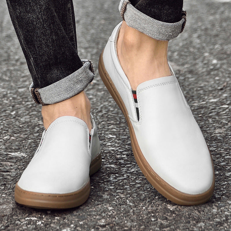Men's Summer White Tendon Bottom Breathable Men's Board Shoes