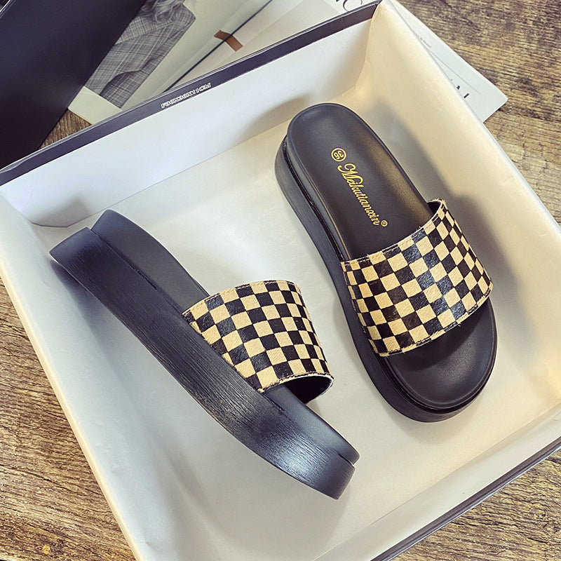 Women's Genuine Platform Summer Outdoor Fashionable Fairy Slippers
