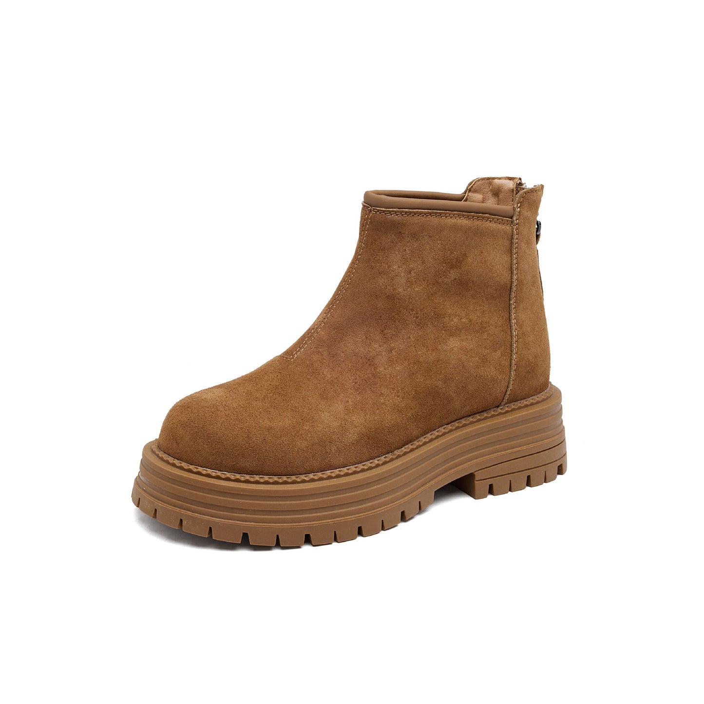 Women's Ankle Winter Fashion Vintage Fleece-lined Warm Soft Boots