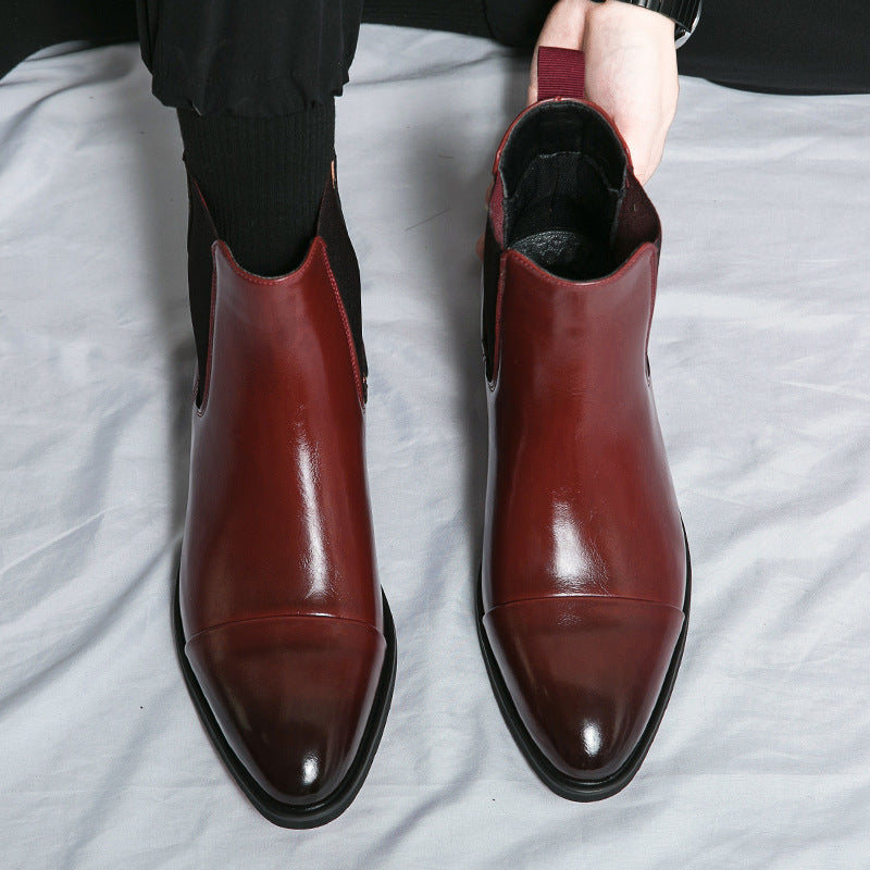 Men's Slip-on Plus Size Red Sole Martin Men's Casual Leather Shoes