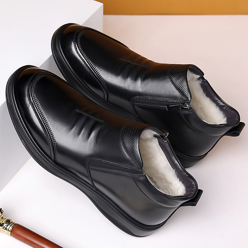 Men's Winter Cotton Dad Wool Warm Real Men's Shoes