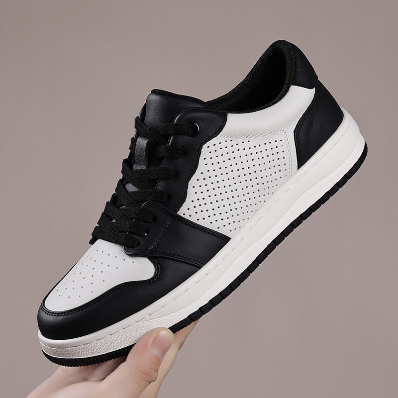 Men's Layer Cowhide Air Force Genuine Fashion Sports Low Men's Board Shoes