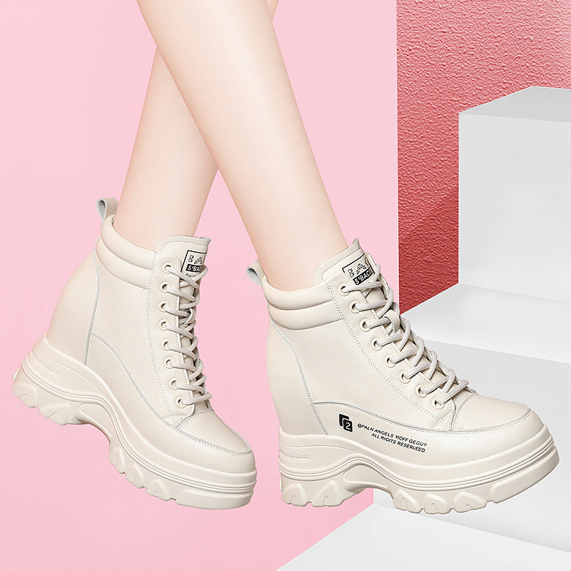 Women's Not Make Up For Platform Ankle Mid Fleece-lined Boots