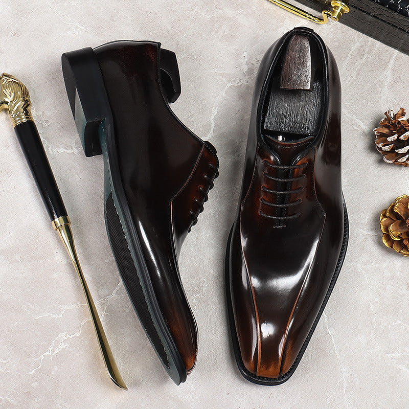 Men's Promotion Genuine Business British Style Oxford Top Leather Shoes
