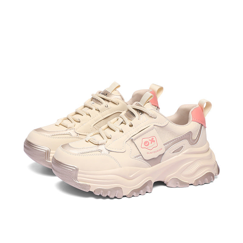 Women's Genuine Sports Height Increasing Insole Dad Sneakers