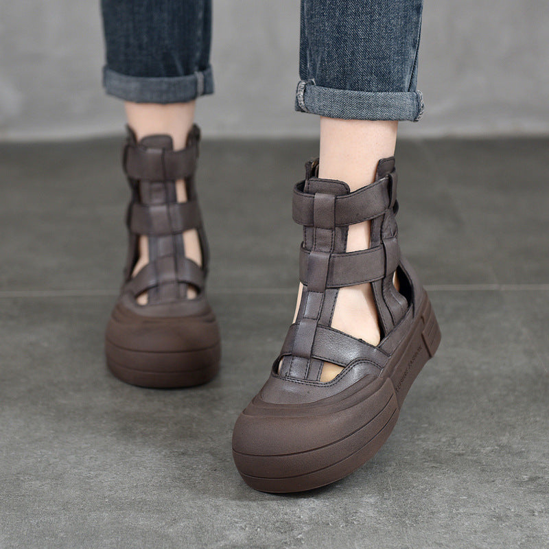 Women's Activity Price Platform Genuine Hollow Closed Sandals