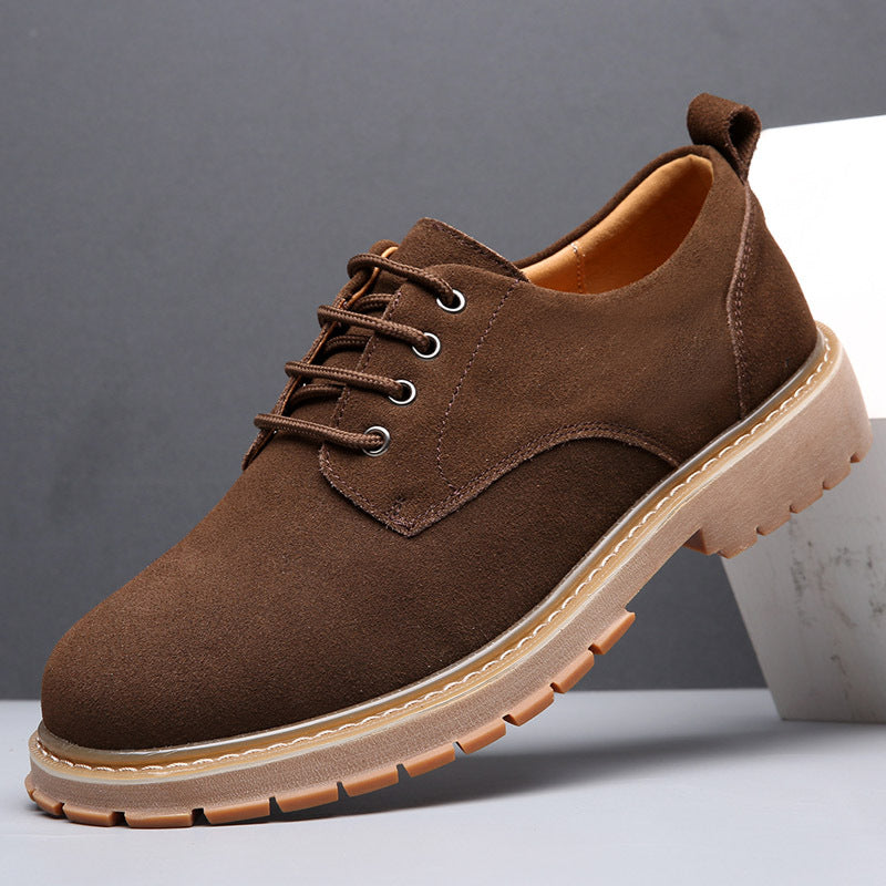 Men's Versatile Korean Trendy British Beef Tendon Big Head Men's Shoes