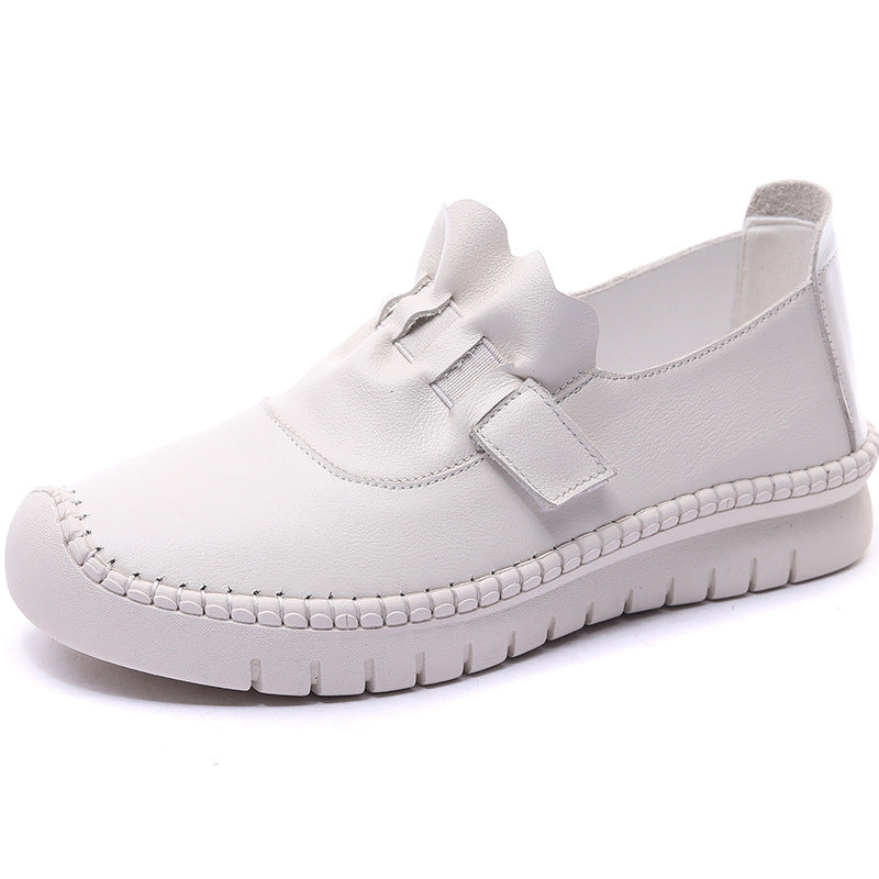 Women's First Layer Cowhide Black Genuine Pumps Women's Shoes