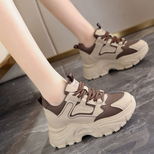 Women's Dad Height Increasing Insole Lightweight Super Casual Shoes