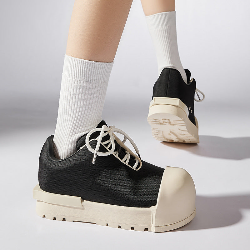 Women's Niche Platform Super Popular Round Toe Sneakers