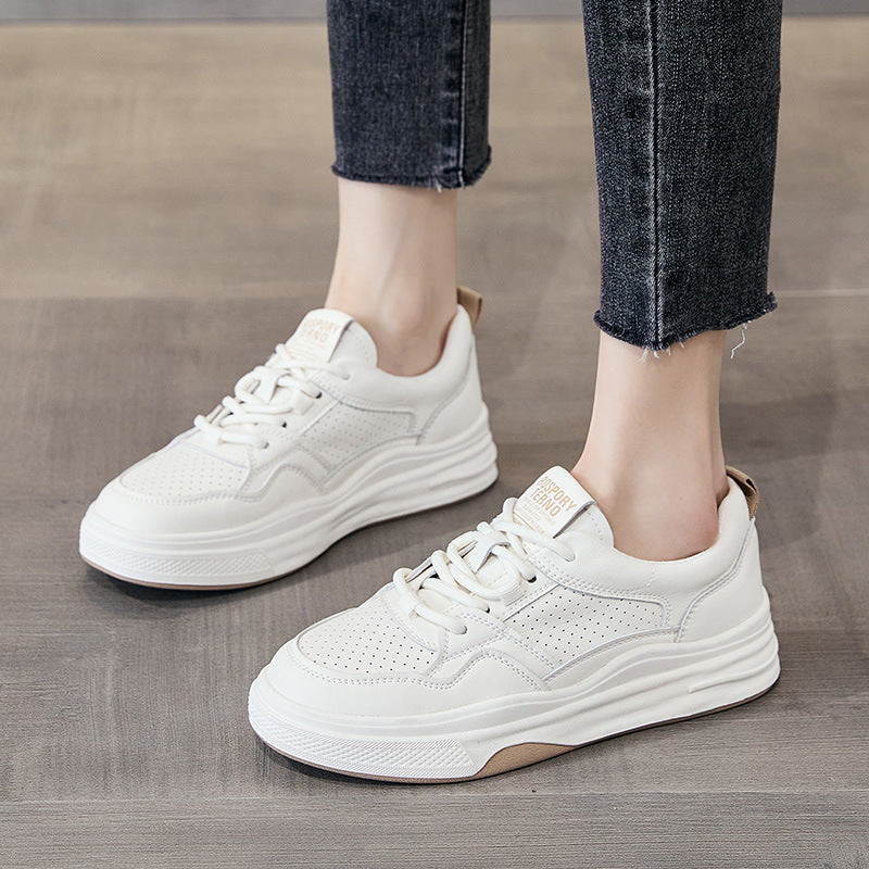Women's Authentic Hollow Out White Breathable Lightweight Casual Shoes