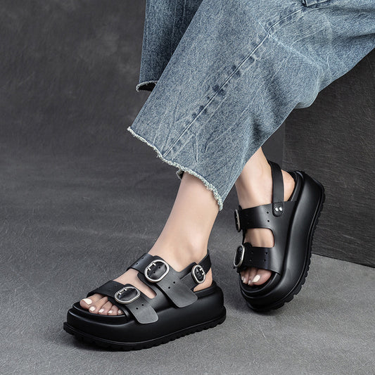 Women's Thick Bottom Fashion Small Height Increasing Sandals