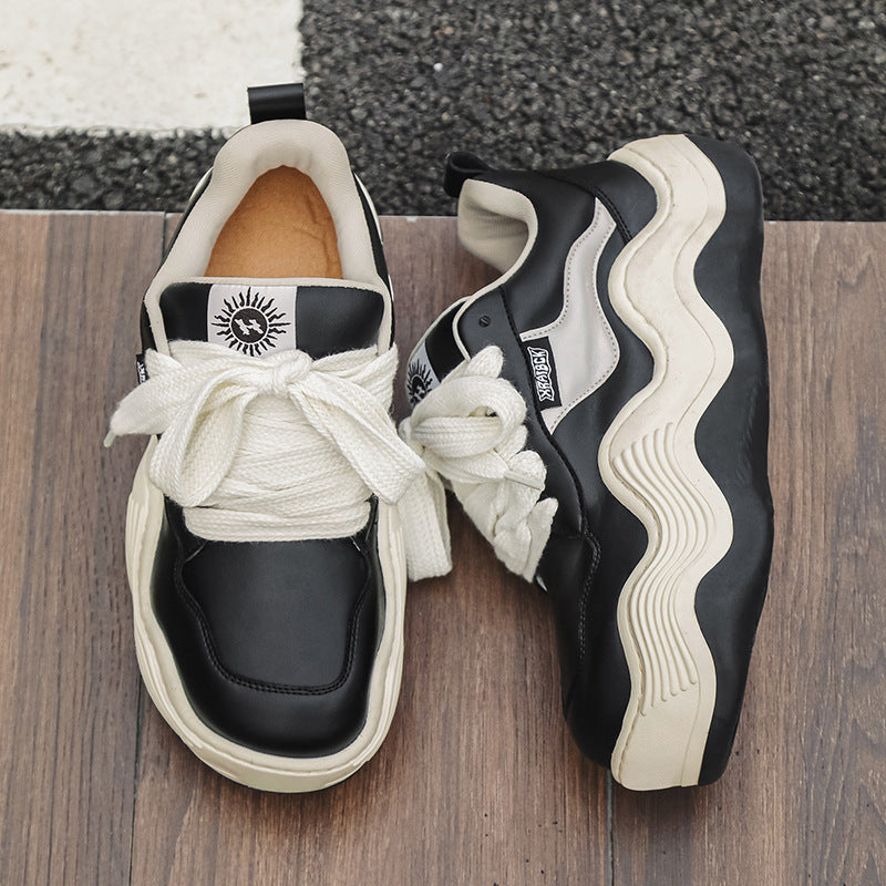 Women's & Men's Autumn Thick Bottom Increased Lovers Big Wave Sneakers