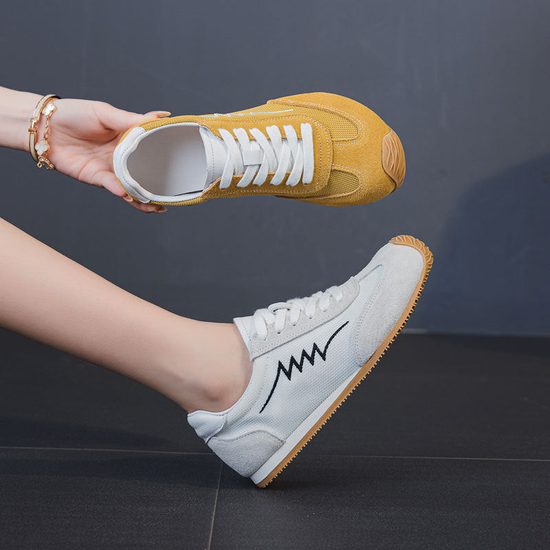 Women's Sheepskin German Training Breathable Large Size Summer Soft Bottom Not Women's Sports Shoes