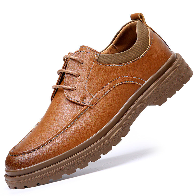 Men's Autumn Trendy Genuine England Style Retro Leather Shoes