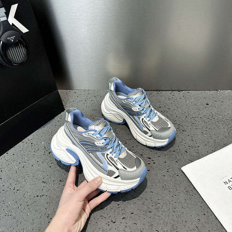 Women's Early Spring Raise The Bottom Small Fashion Color Contrast Women's Sports Shoes