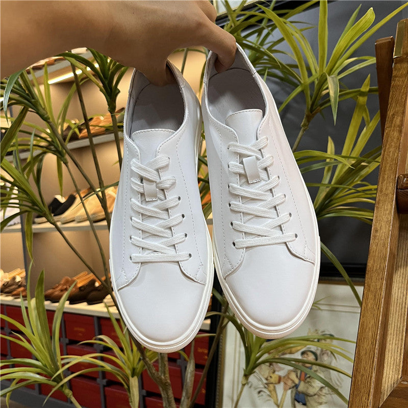 Men's White Suit Sports Board Summer Plus Sneakers