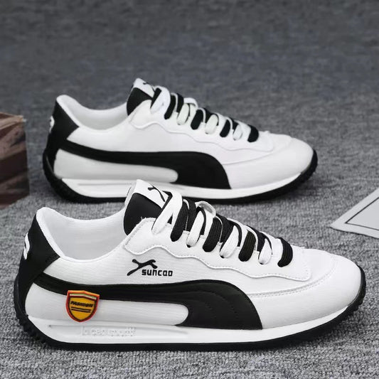 Men's Breathable Running Korean Retro Lace Up Casual Shoes