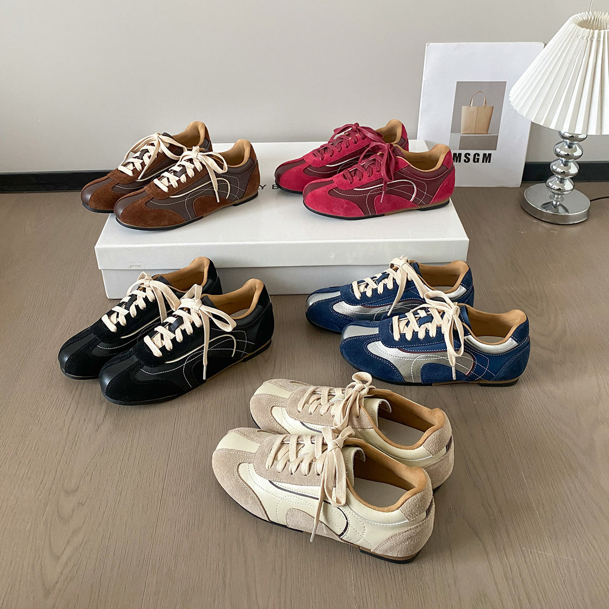 Women's Retro Old Money Style Cortez Hidden Platform Leisure Moral Training Heels