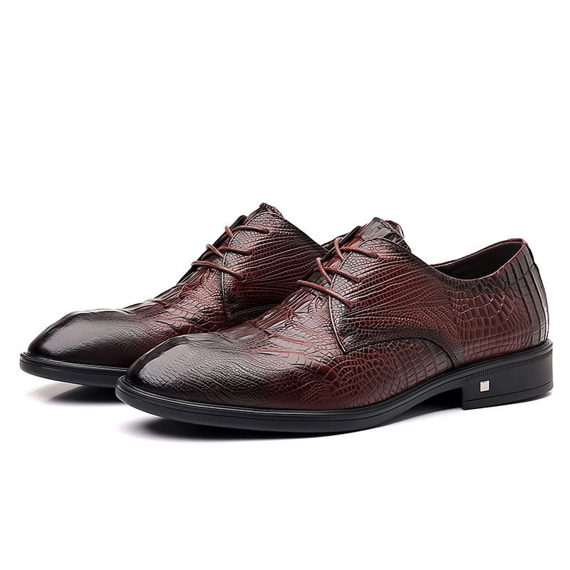 Men's First Layer Cowhide Daily Business Formal Genuine Leather Shoes