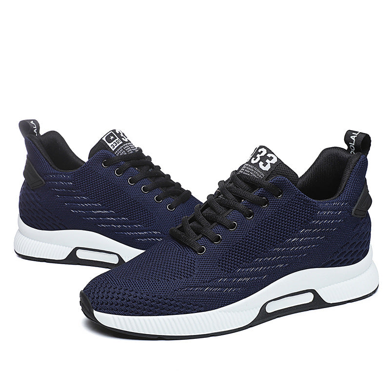 Men's Plus Size Elastic Breathable Running Inner Sneakers