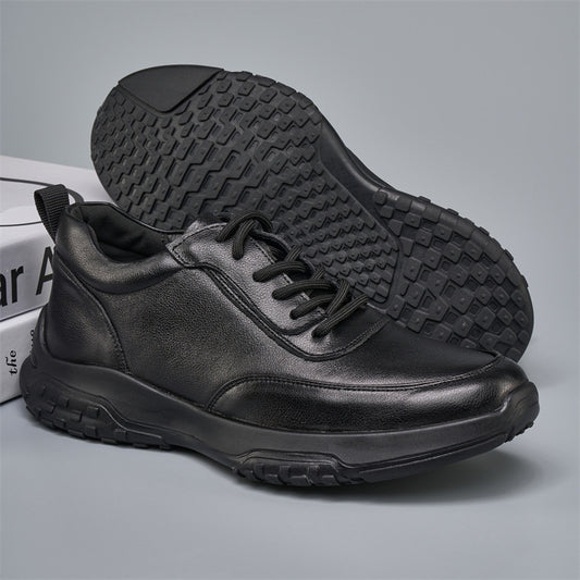 Men's First Layer Cowhide Leisure Mountaineering Breathable Casual Shoes