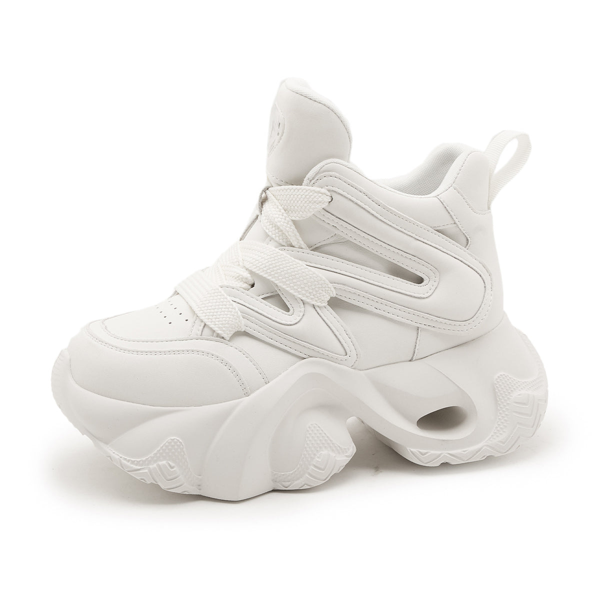 Women's Breathable Versatile Platform Height Increasing Skinny Long Men's Shoes