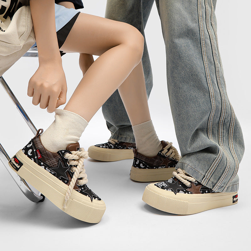 Women's Trendy Breathable Lovers Thick Bottom National Sneakers