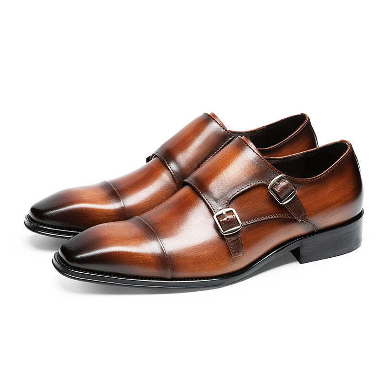 Men's Within Hours Handmade Chic Color Business Formal Wear Leather Shoes