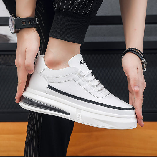 Men's Autumn Invisible Elevated Shock Absorbing Air Cushion Skateboard Sneakers