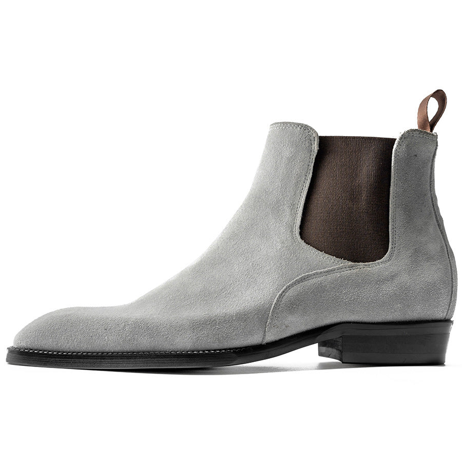Men's Business Formal Wear British Square Toe Boots