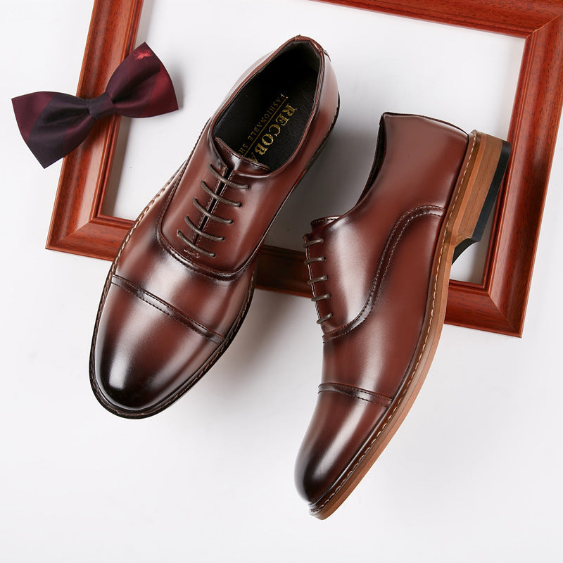Men's Summer Formal Wear Three Joint Oxford Derby Korean Men's Shoes