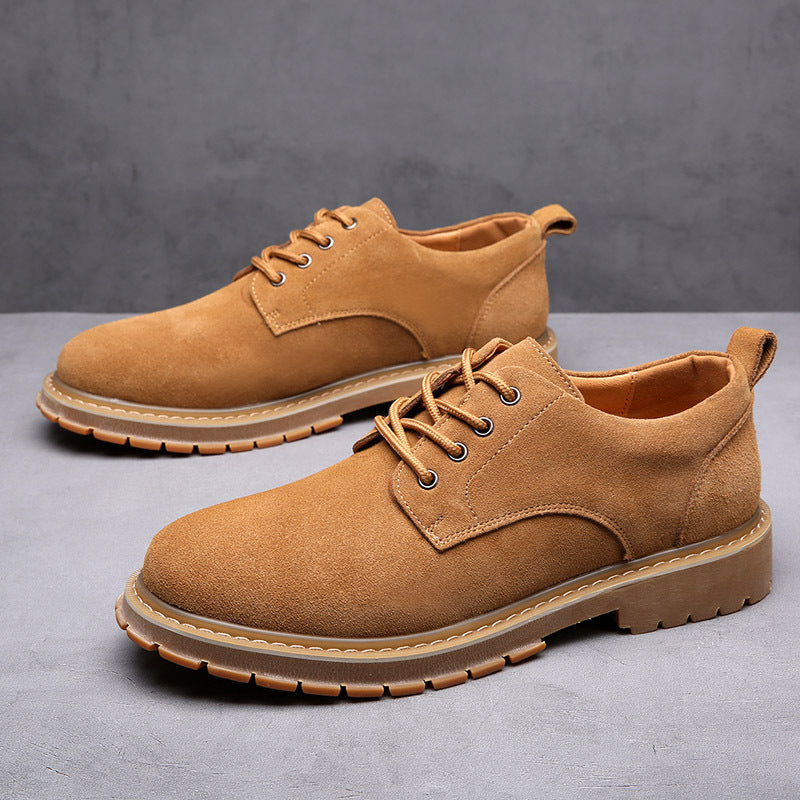 Men's Versatile Korean Trendy British Beef Tendon Big Head Men's Shoes