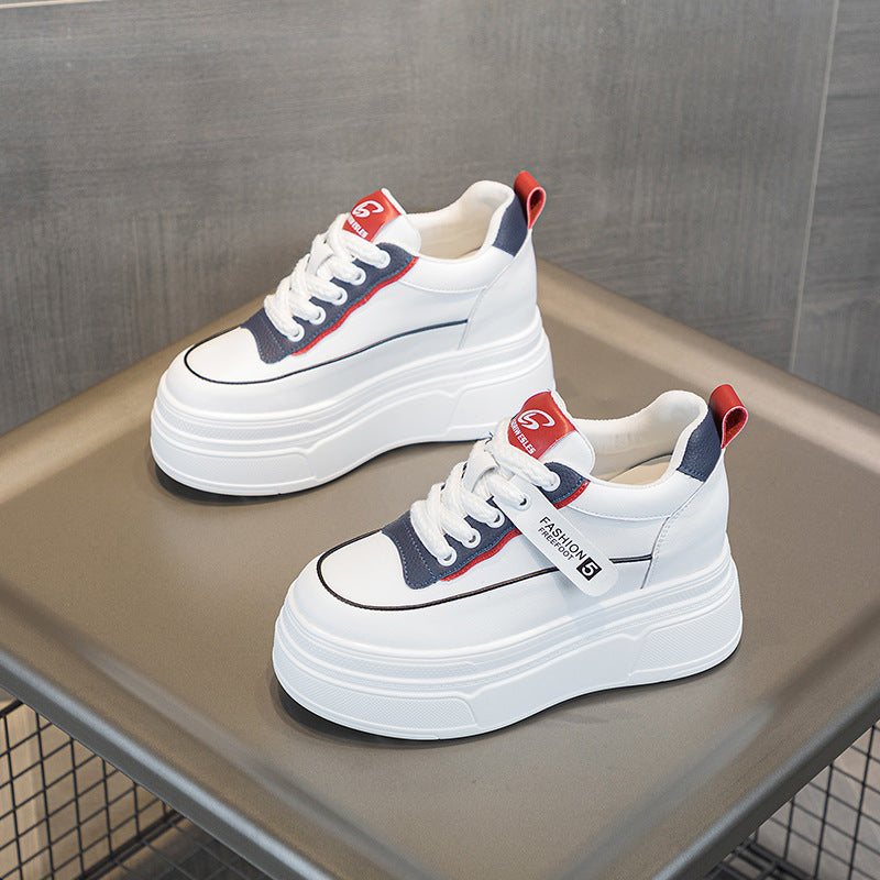 Women's Autumn Platform Fashionable Round Toe Heightened Easy Wear Women's Casual Shoes