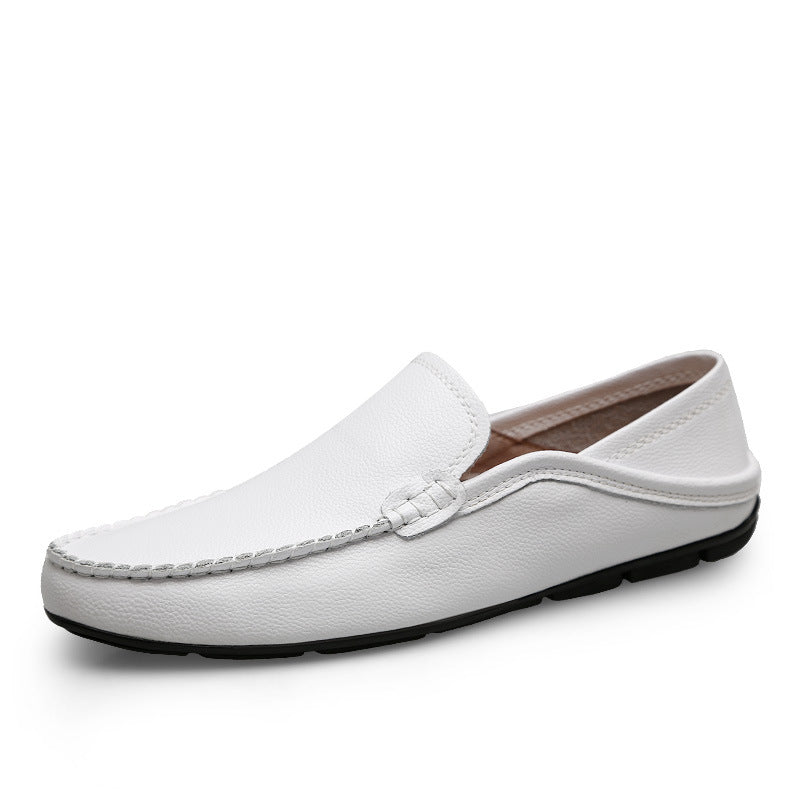 Women's & Men's Flat Driving Slip-on Cowhide Surface Plus Loafers