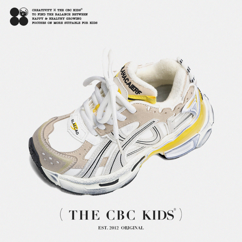 Paris Th Generation Dad Fleece-lined Boys Kid's Sneakers