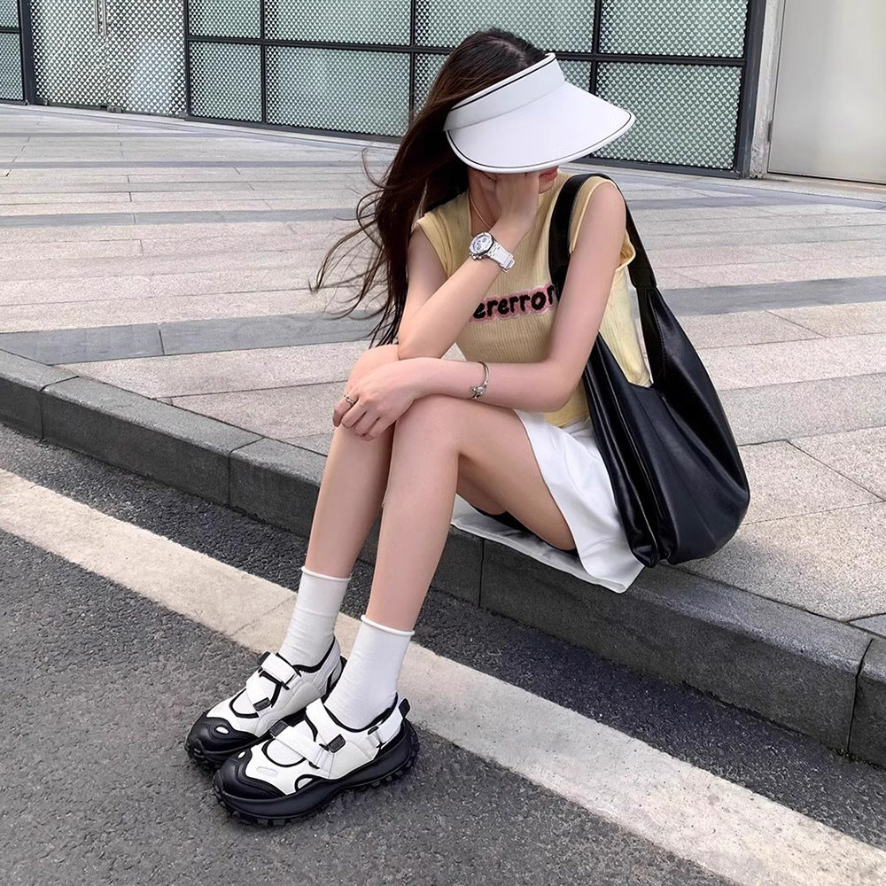 Women's Sports Summer Outer Wear Hollow Velcro Sandals
